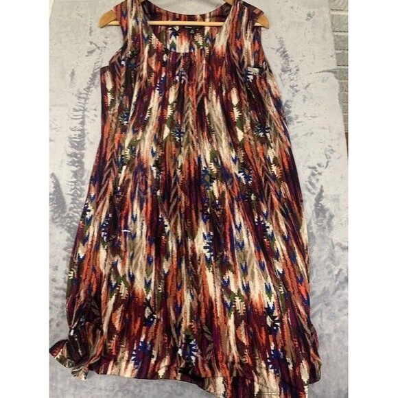 Ronni Nicole Summer Sleeveless Artsy Dress Size 14 Aztec Cottage Hippie 90’s - Picture 5 of 8